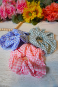 Picnic Gingham Large Scrunchie