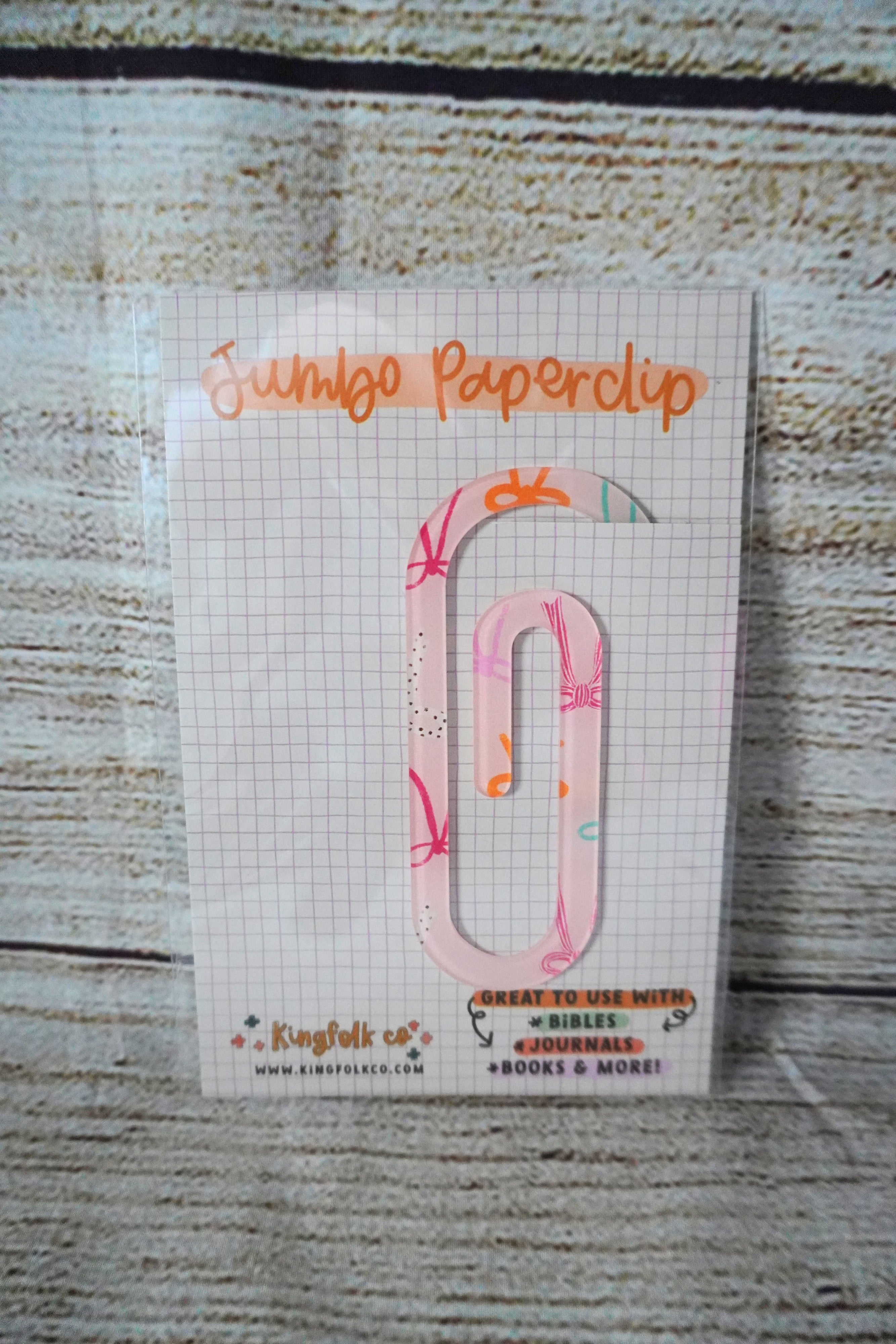 Beautiful Bows Jumbo Paperclip