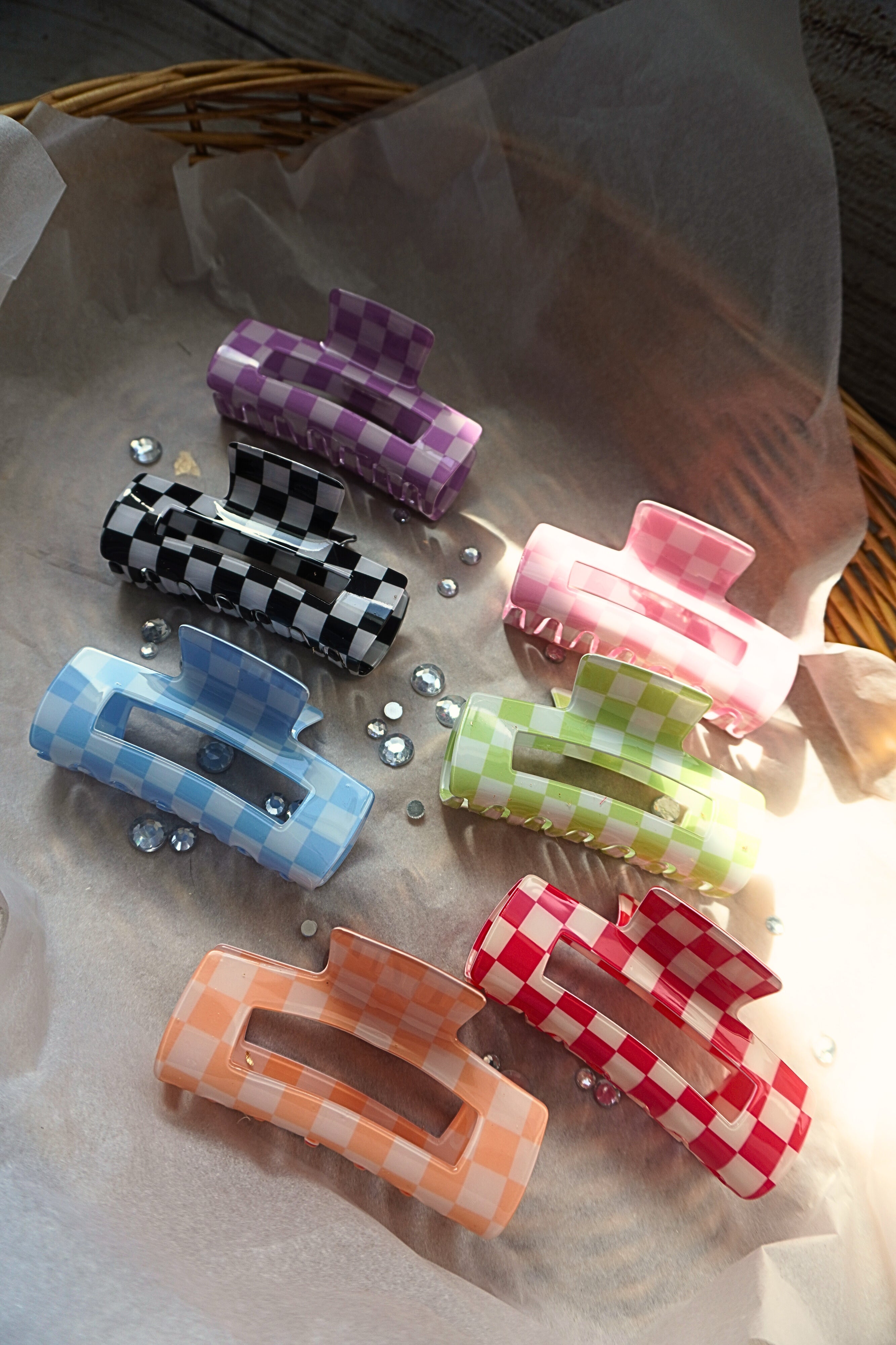 Checkered Claw Clips