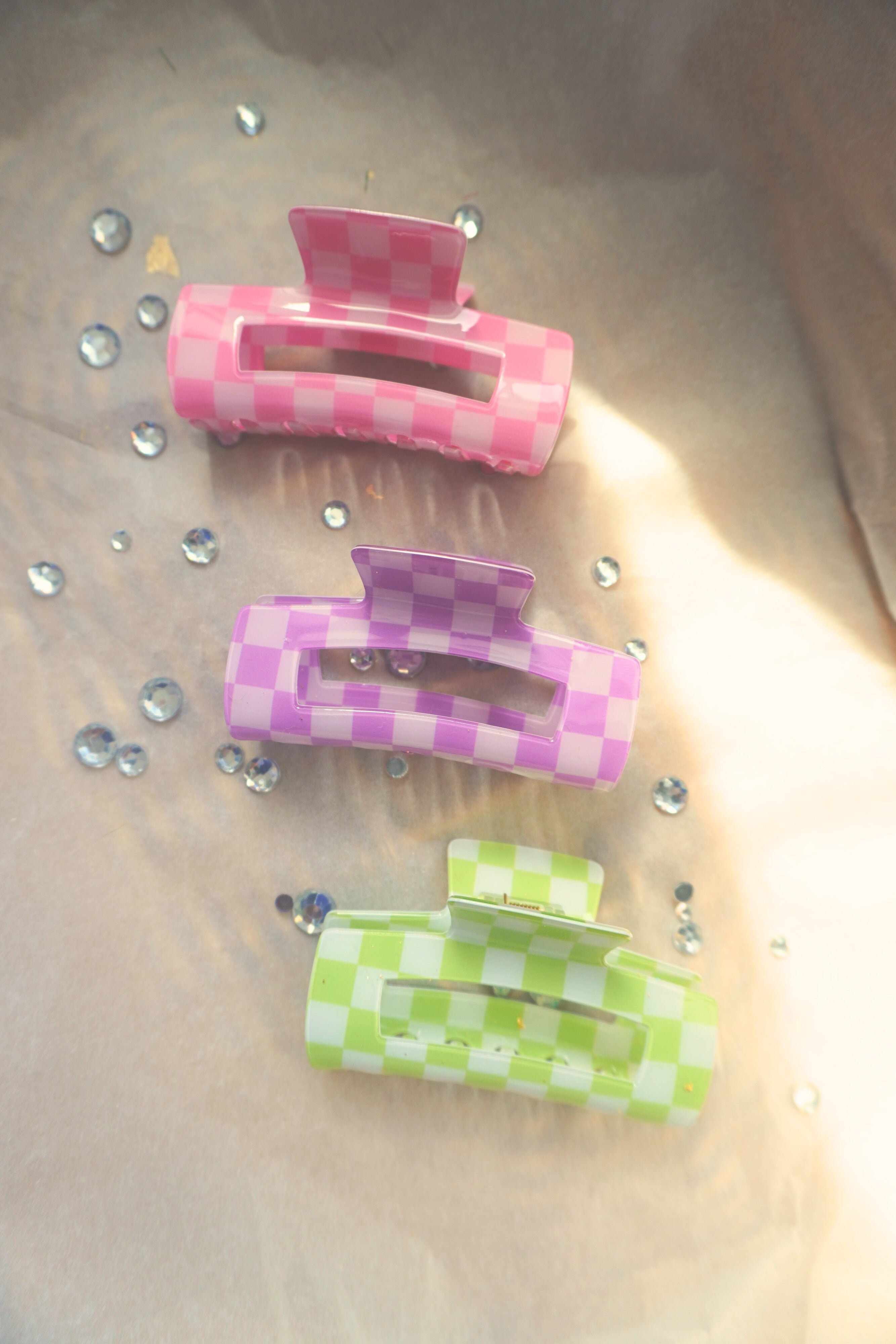 Checkered Claw Clips