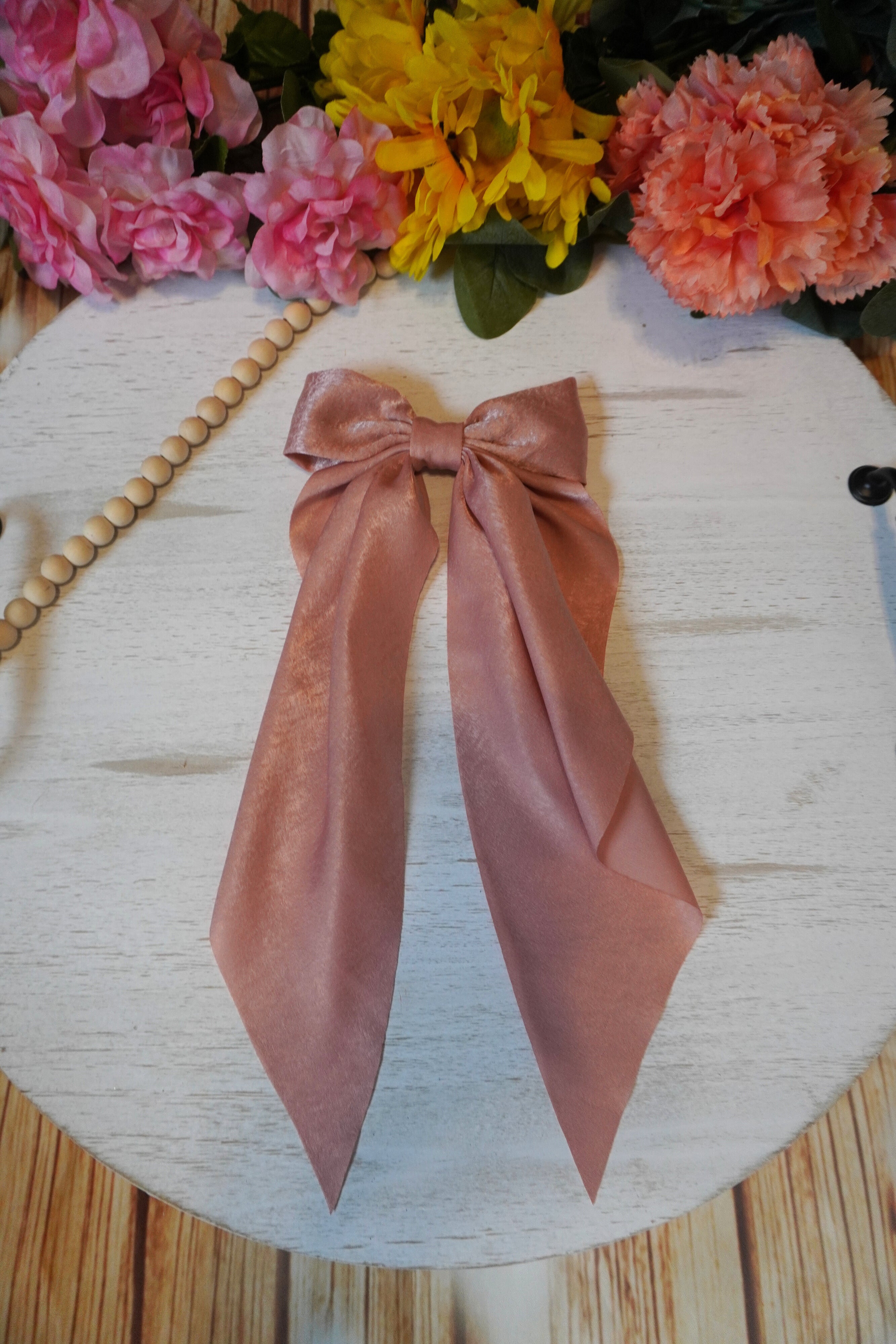 SHEER RIBBON BOW CLIPS