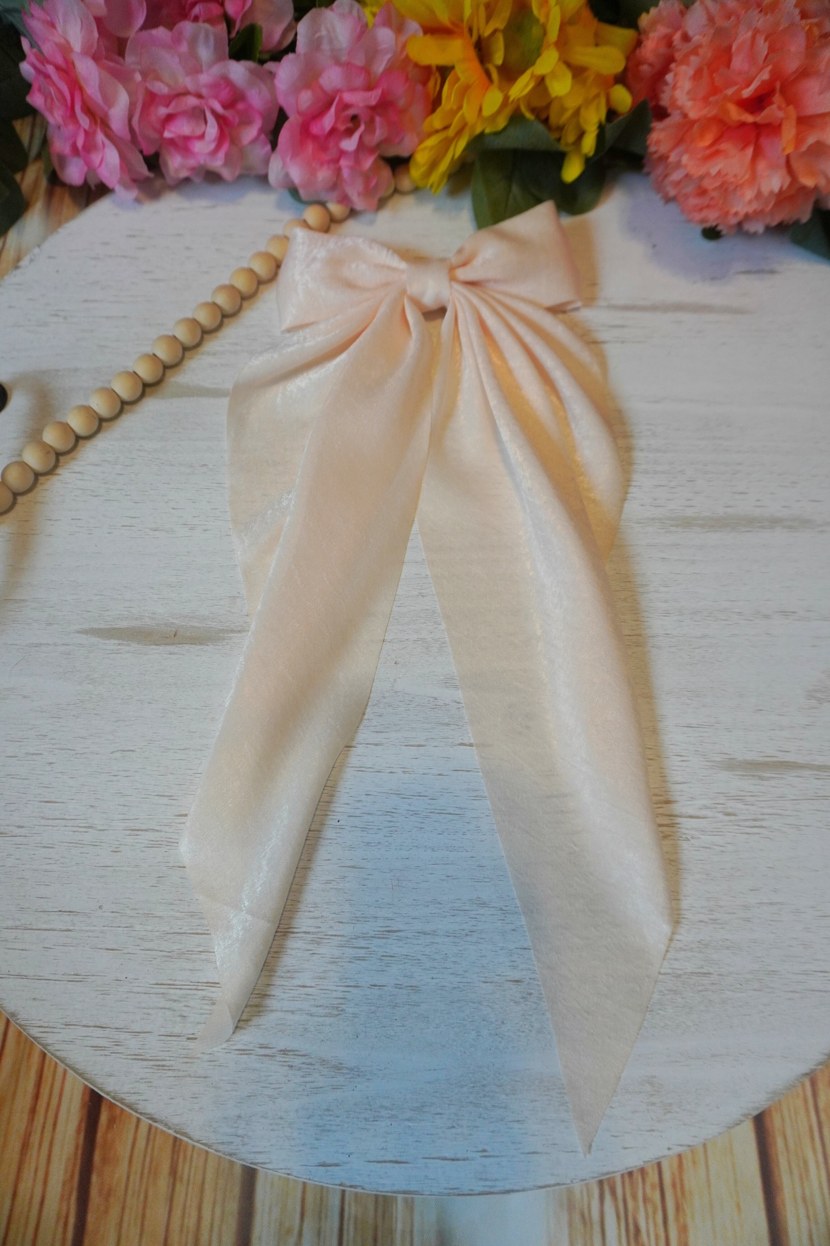 SHEER RIBBON BOW CLIPS