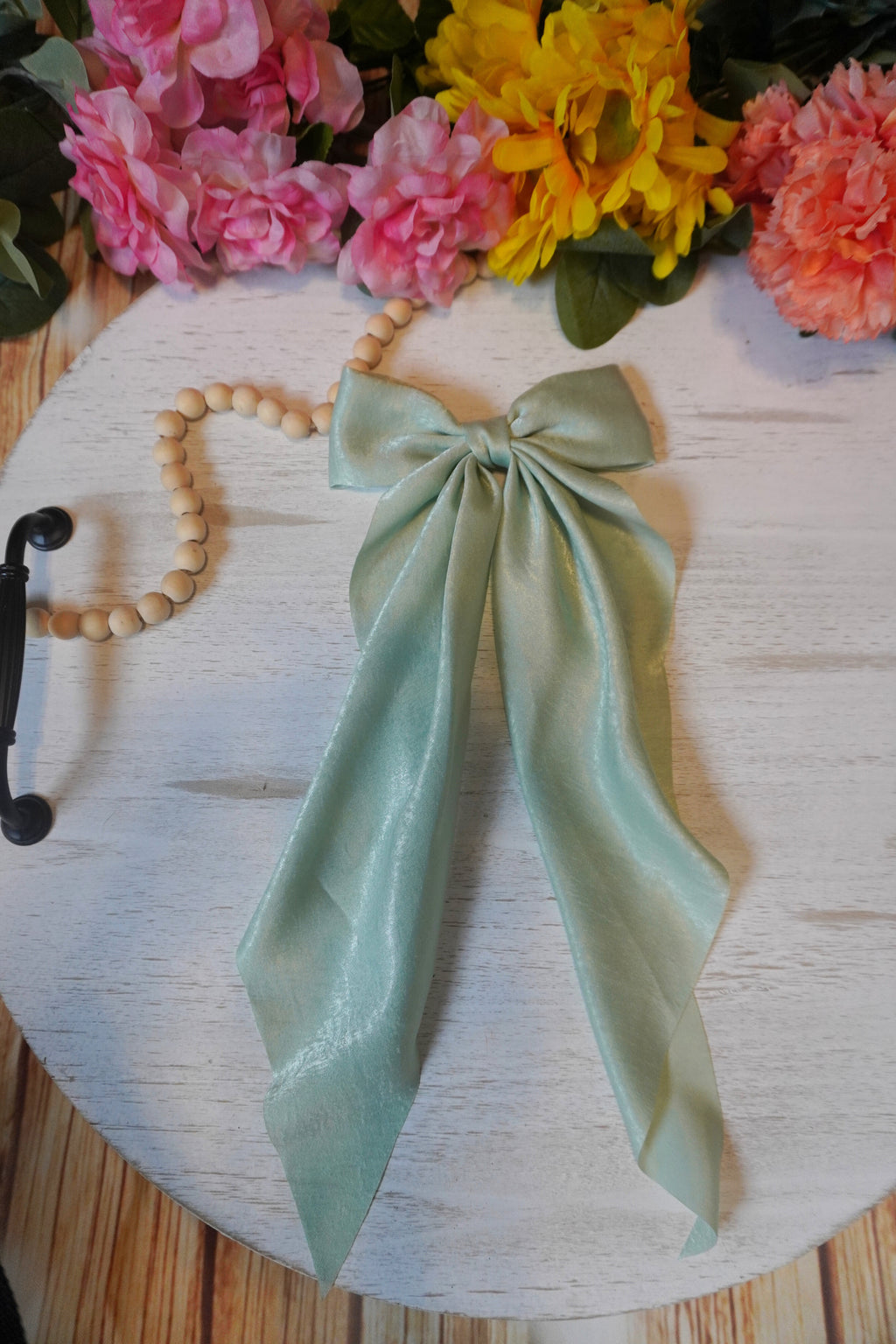 SHEER RIBBON BOW CLIPS